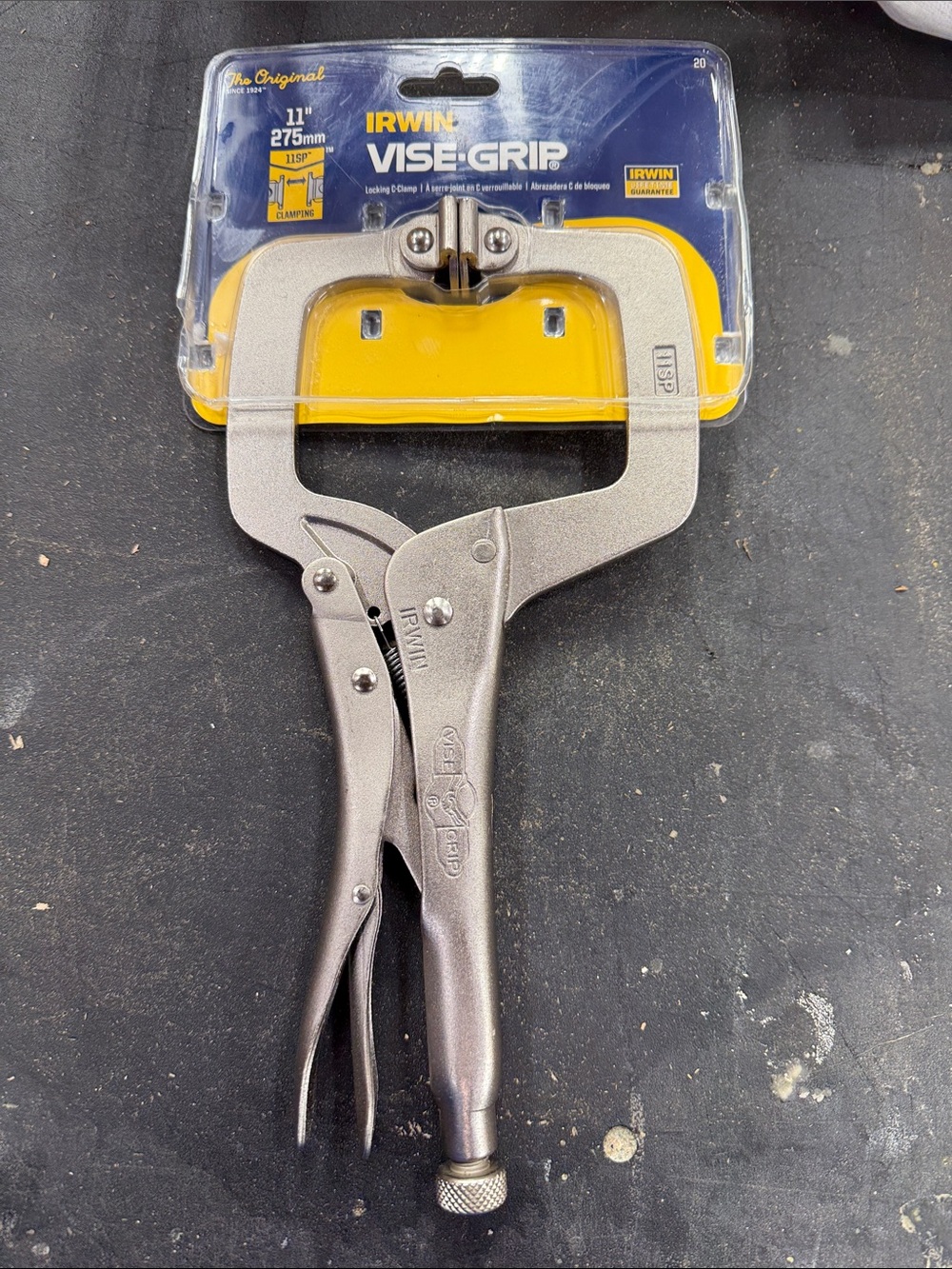 IRWIN VISE-GRIP 11" Locking C-Clamp Pliers - Metallic